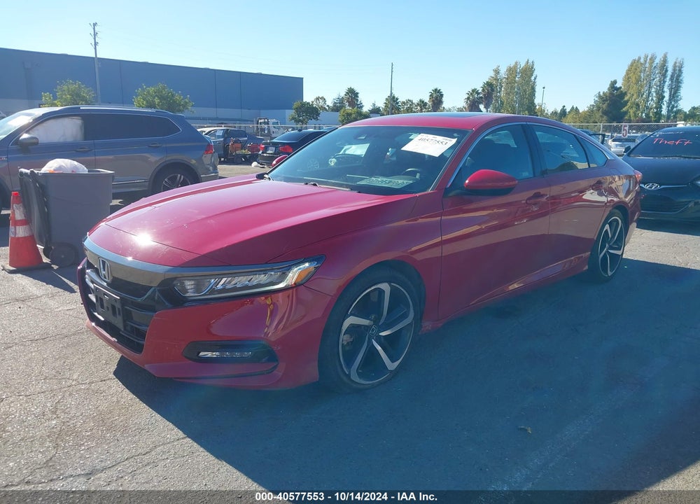 2018 HONDA ACCORD SPORT 2.0T VIN: 1HGCV2F35JA037568