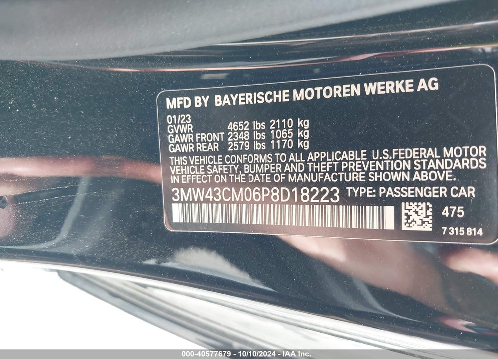 2023 BMW M240 I VIN: 3MW43CM06P8D18223