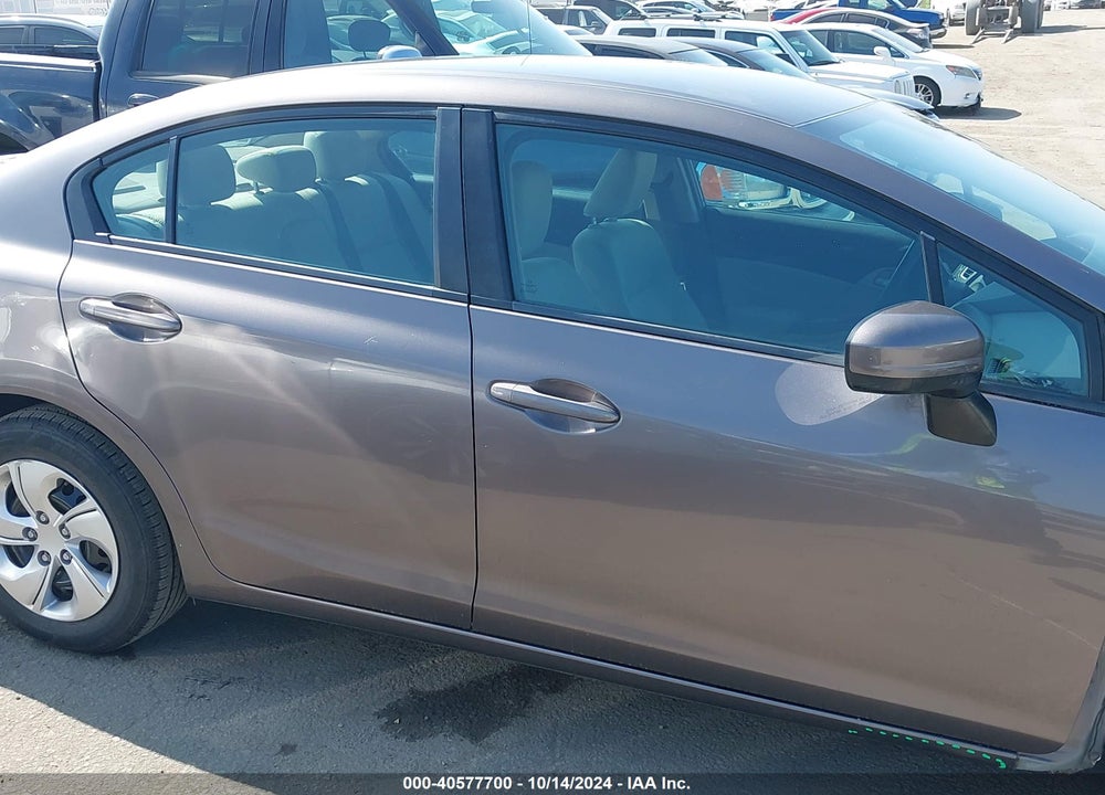 2015 HONDA CIVIC LX VIN: 19XFB2F59FE260769