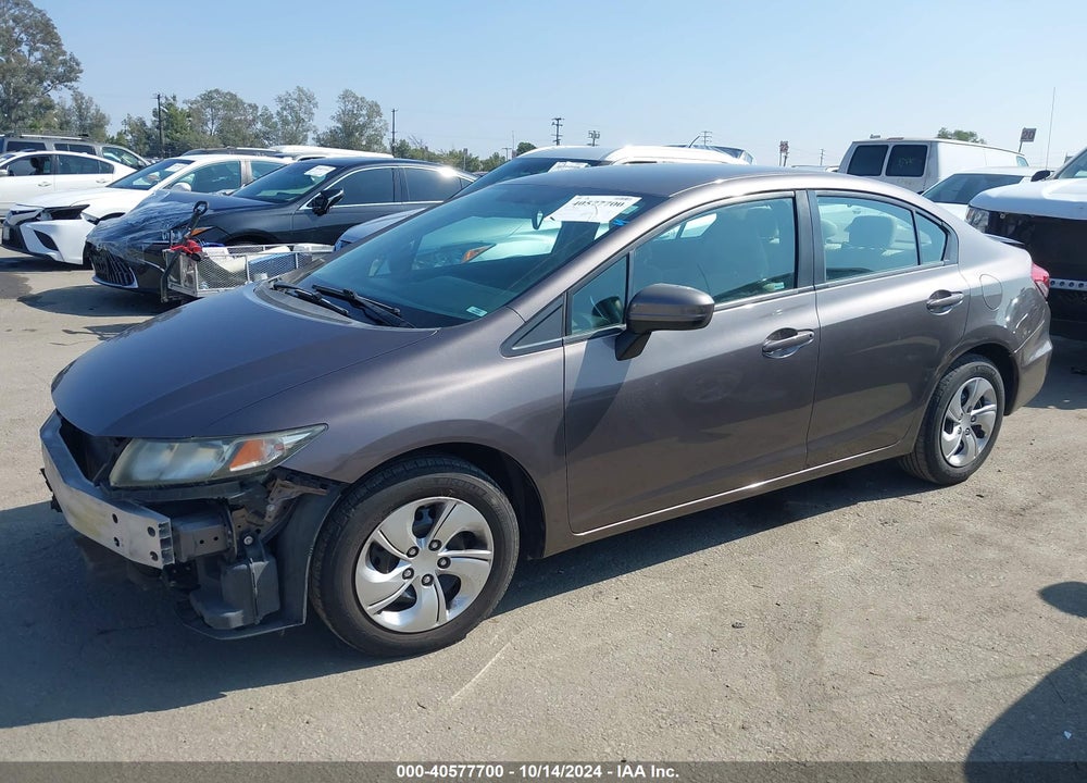 2015 HONDA CIVIC LX VIN: 19XFB2F59FE260769
