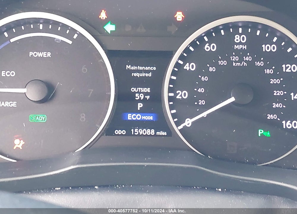 2015 LEXUS ES 300H VIN: JTHBW1GG1F2090593