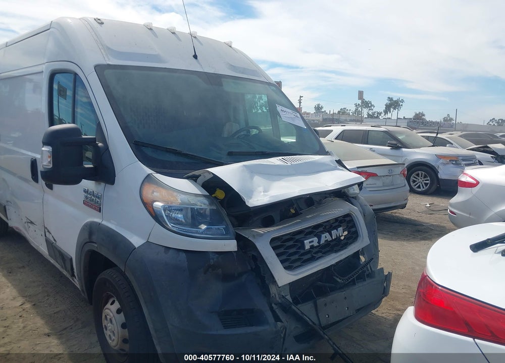 2020 RAM PROMASTER 3500 CARGO VAN HIGH ROOF 159 WB EXT VIN: 3C6URVJG8LE134323