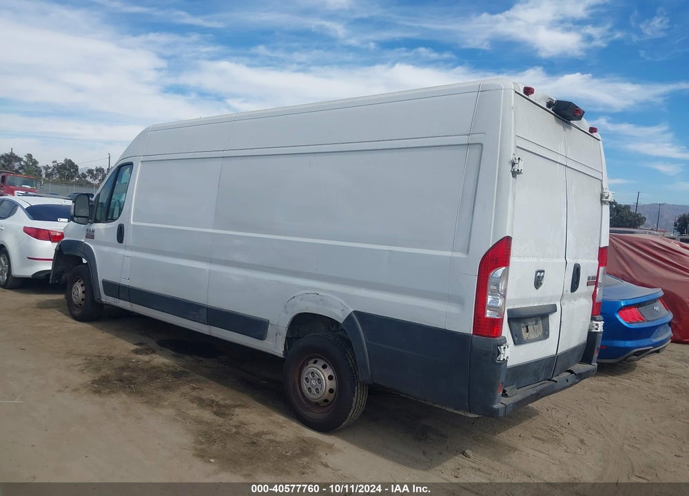 2020 RAM PROMASTER 3500 CARGO VAN HIGH ROOF 159 WB EXT VIN: 3C6URVJG8LE134323