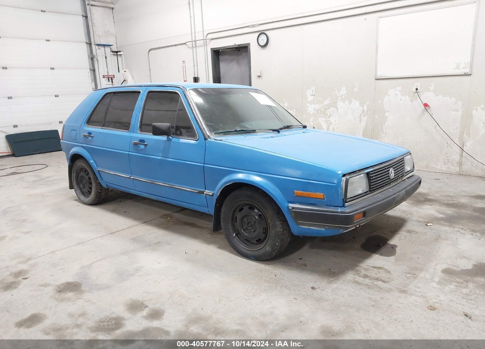 1987 VOLKSWAGEN GOLF GL VIN: 1VWFA0175HV047894