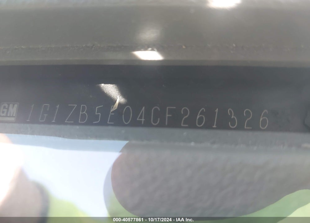 2012 CHEVROLET MALIBU VIN: 1G1ZB5E04CF261326