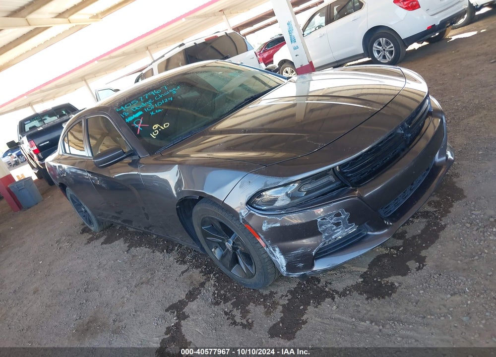 2018 DODGE CHARGER SXT PLUS RWD VIN: 2C3CDXHG8JH125390