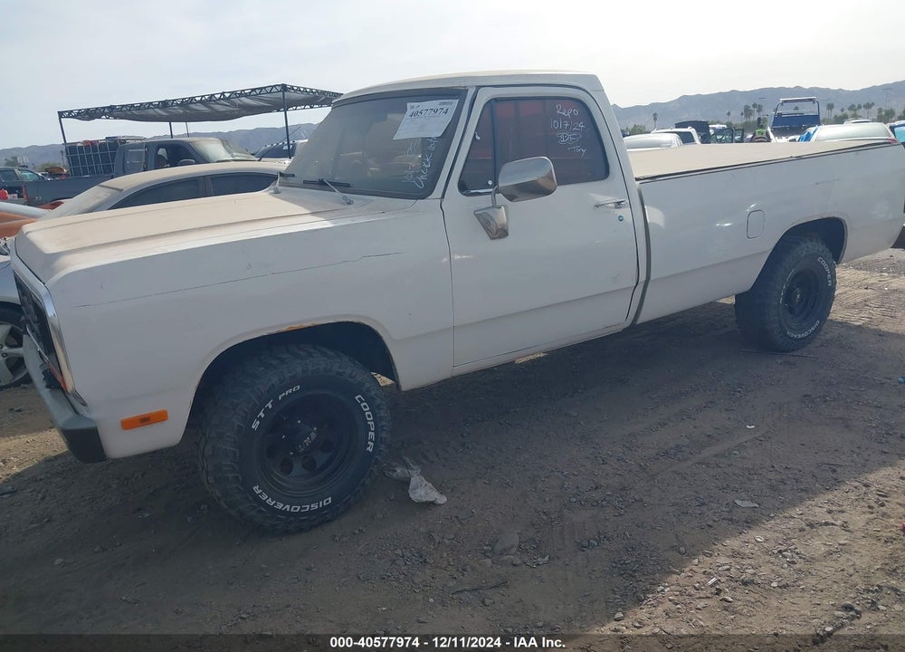 1985 DODGE D-SERIES D100/D150 VIN: 1B7GD14T9FS551523