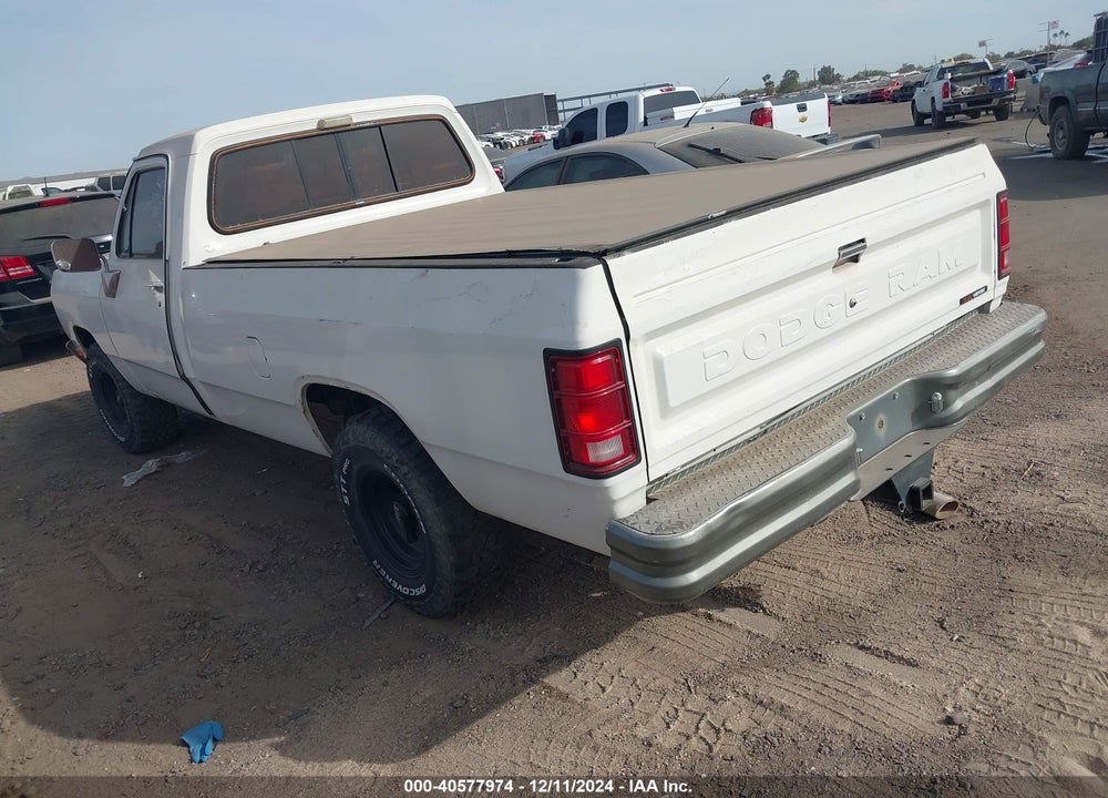 1985 DODGE D-SERIES D100/D150 VIN: 1B7GD14T9FS551523