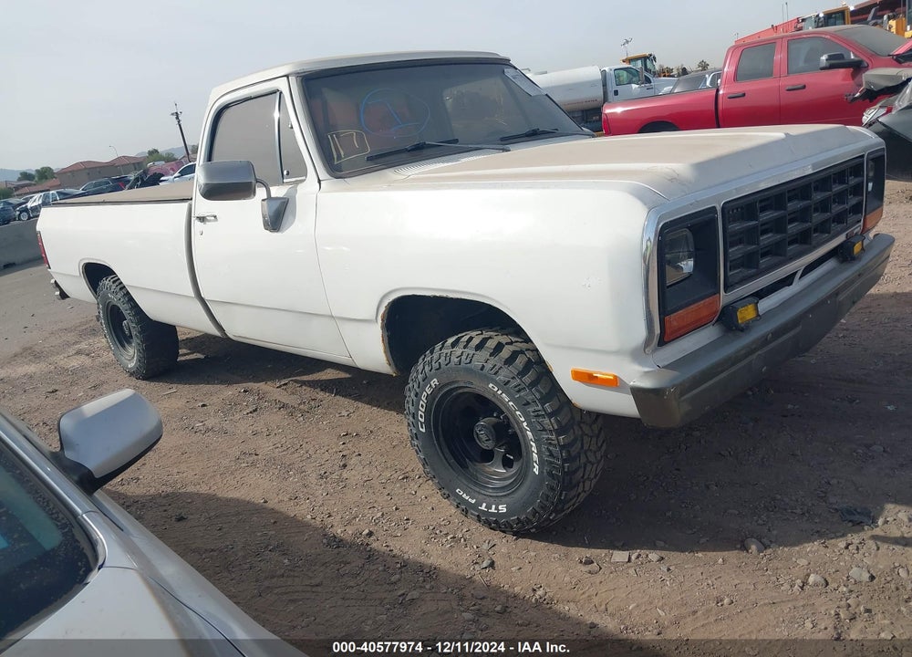 1985 DODGE D-SERIES D100/D150 VIN: 1B7GD14T9FS551523