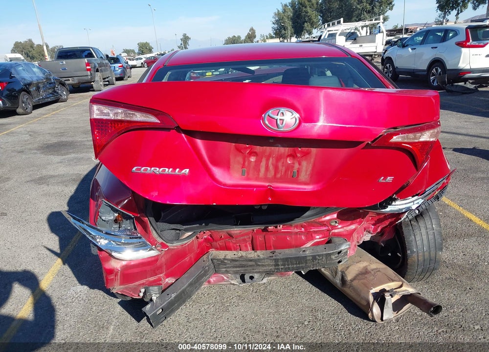 2018 TOYOTA COROLLA LE VIN: 2T1BURHE9JC103006