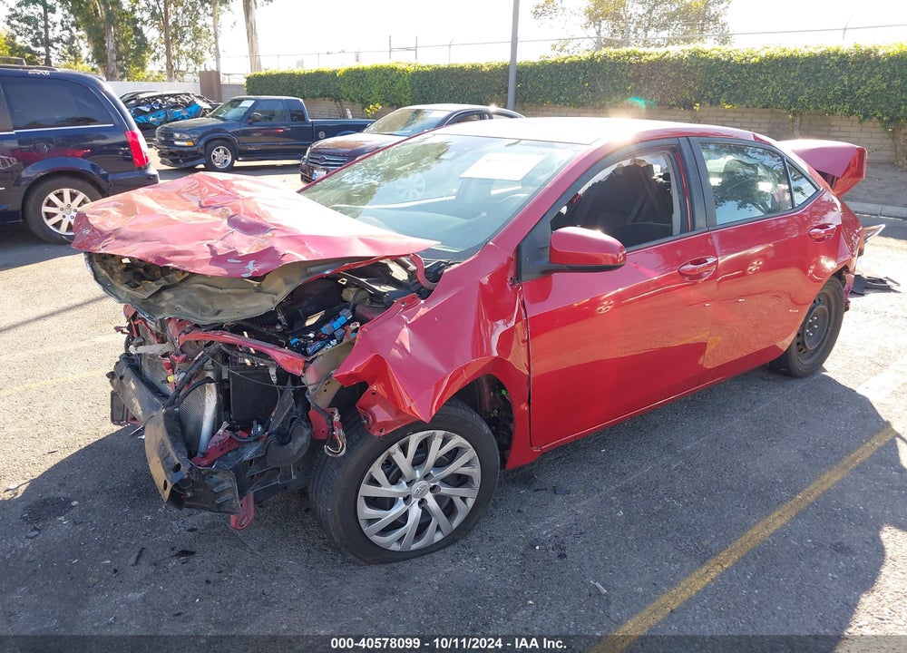 2018 TOYOTA COROLLA LE VIN: 2T1BURHE9JC103006