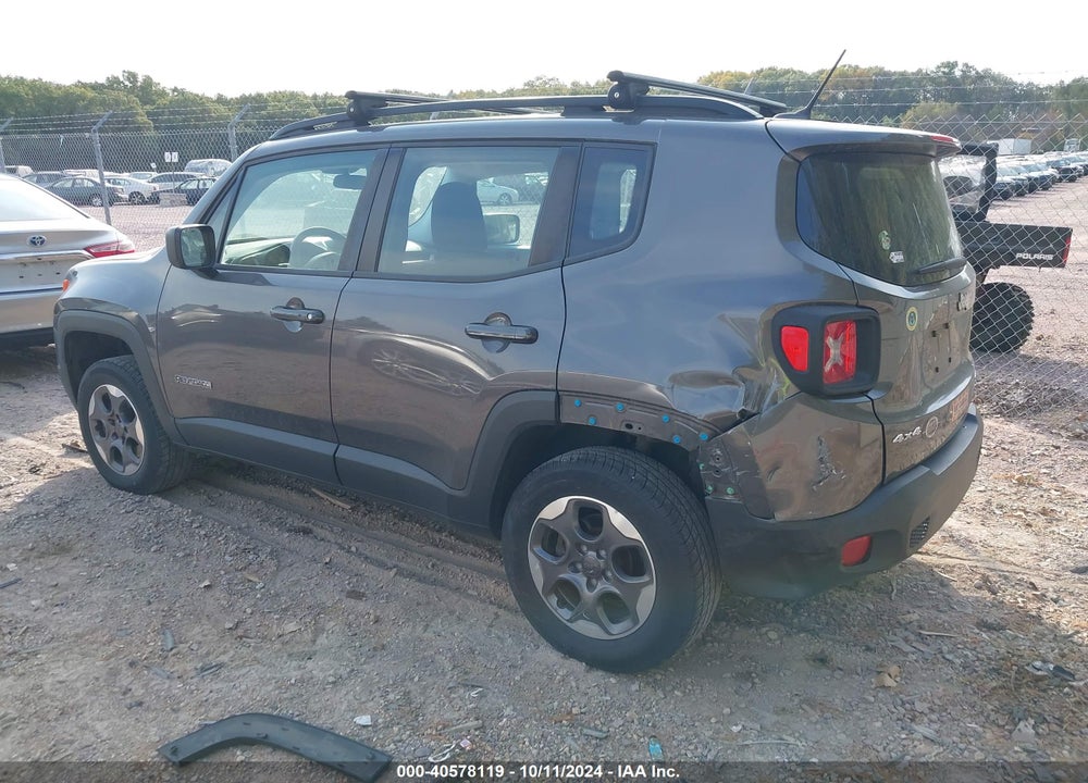 2016 JEEP RENEGADE SPORT VIN: ZACCJBAT9GPD26284