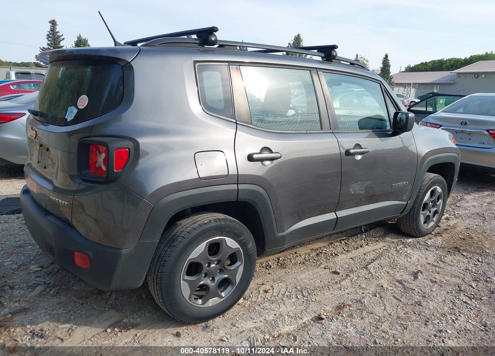 2016 JEEP RENEGADE SPORT VIN: ZACCJBAT9GPD26284