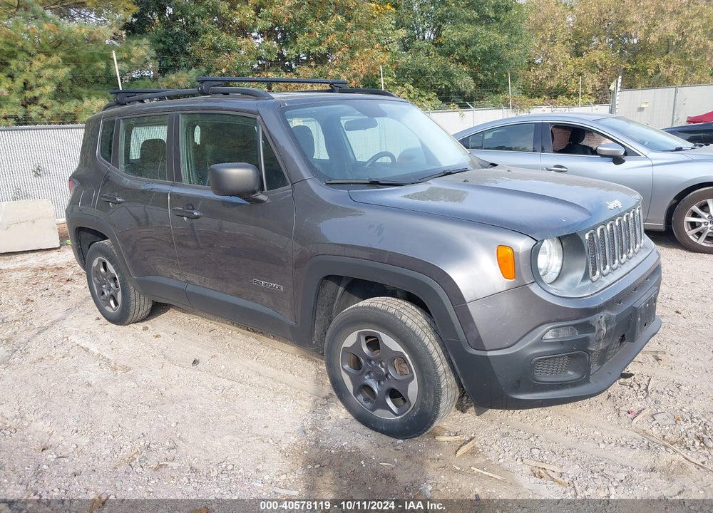 2016 JEEP RENEGADE SPORT VIN: ZACCJBAT9GPD26284