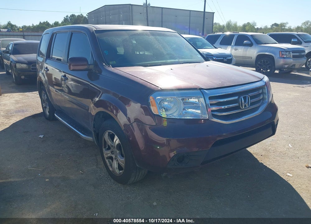 2014 HONDA PILOT EX-L VIN: 5FNYF3H52EB019905
