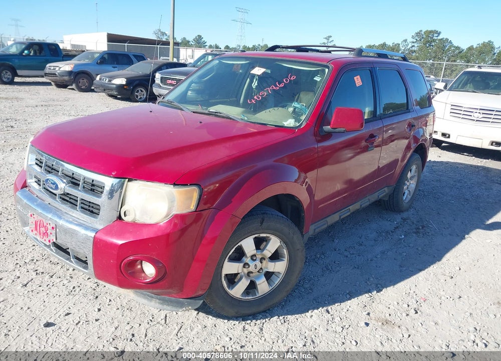 2011 FORD ESCAPE LIMITED VIN: 1FMCU0E7XBKA99212