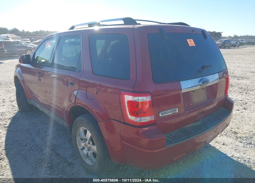 2011 FORD ESCAPE LIMITED VIN: 1FMCU0E7XBKA99212