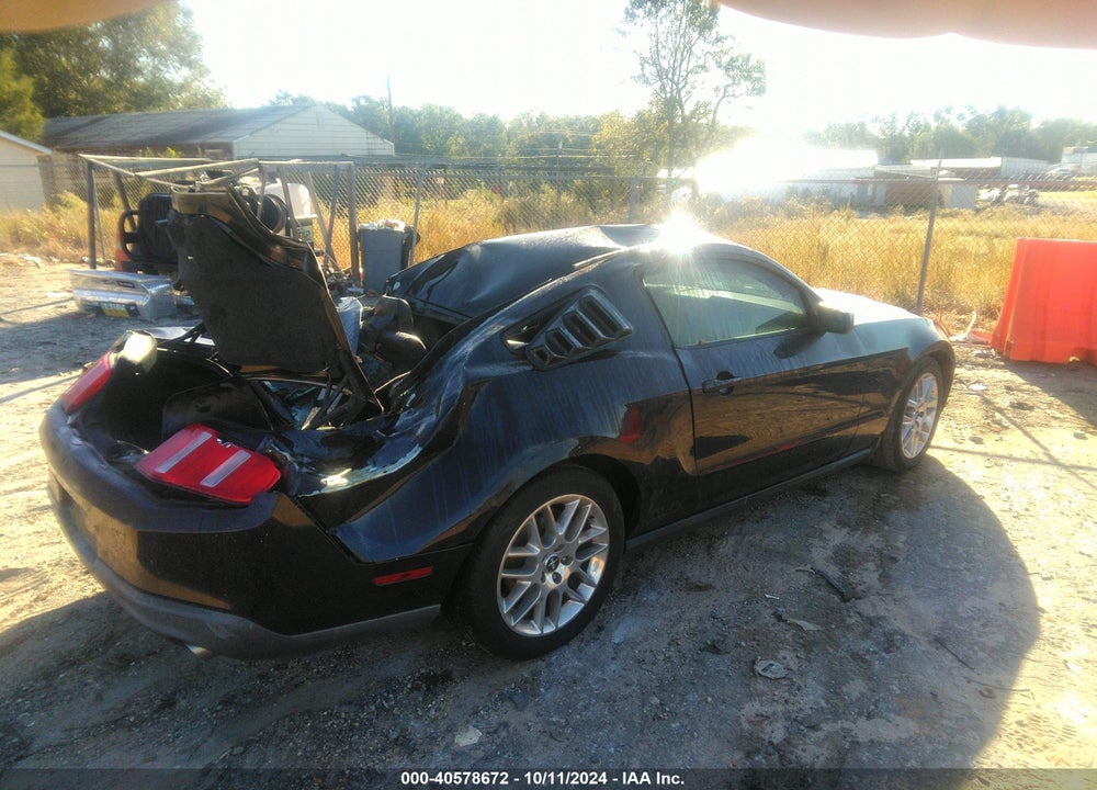 2012 FORD MUSTANG V6 PREMIUM VIN: 1ZVBP8AM4C5232934