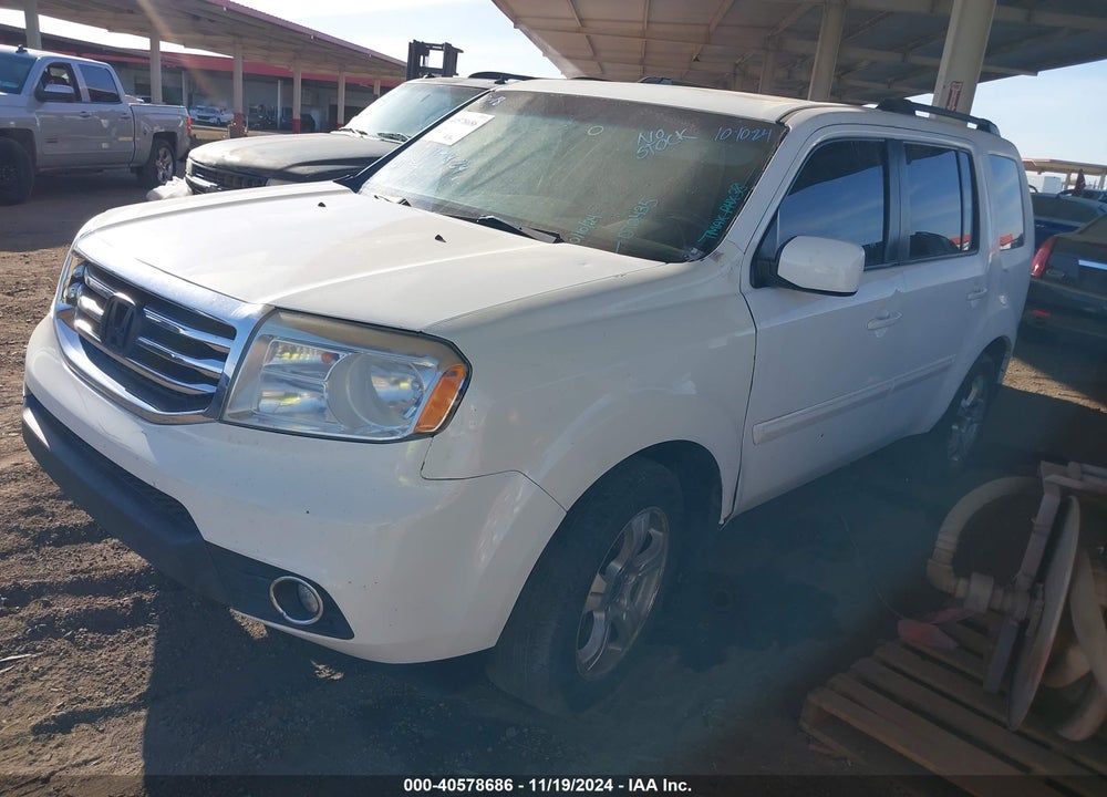 2012 HONDA PILOT EX-L VIN: 5FNYF4H50CB070435