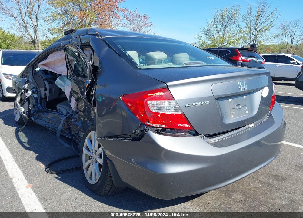 2012 HONDA CIVIC EX VIN: 19XFB2F81CE344249