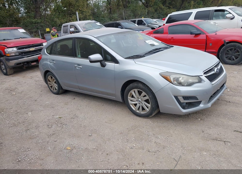 2015 SUBARU IMPREZA 2.0I PREMIUM VIN: JF1GPAC67FH205508