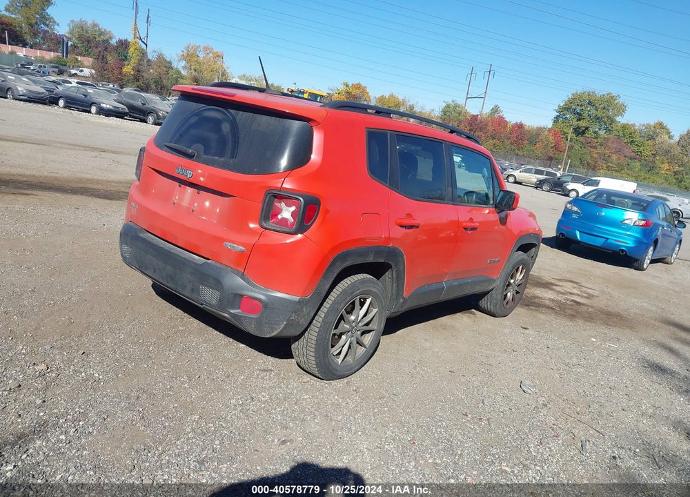 2016 JEEP RENEGADE LATITUDE VIN: ZACCJBBT7GPC60476