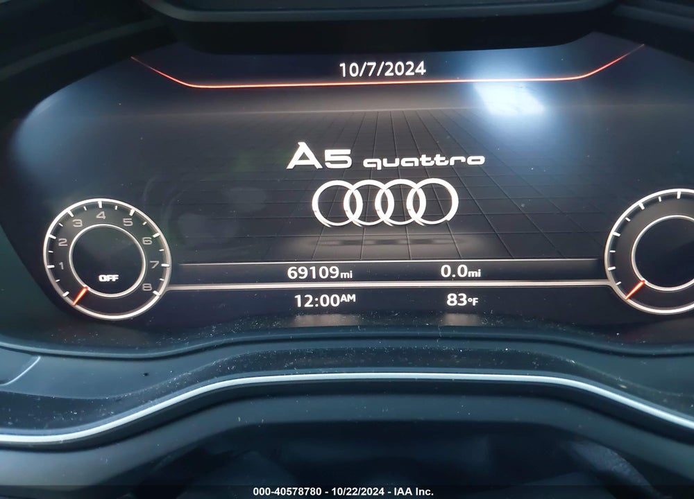 2018 AUDI A5 2.0T PREMIUM VIN: WAUBNCF59JA005365