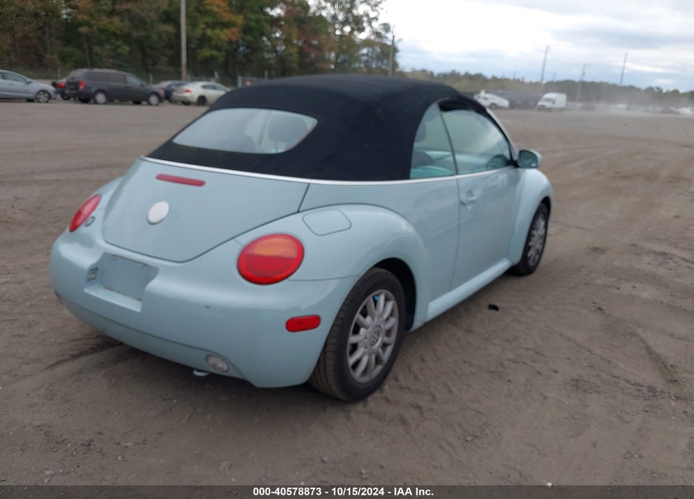 2004 VOLKSWAGEN NEW BEETLE GLS VIN: 3VWCM31Y04M333497