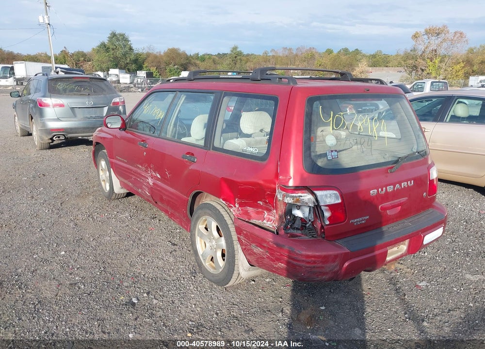 2002 SUBARU FORESTER S VIN: JF1SF656X2H745291