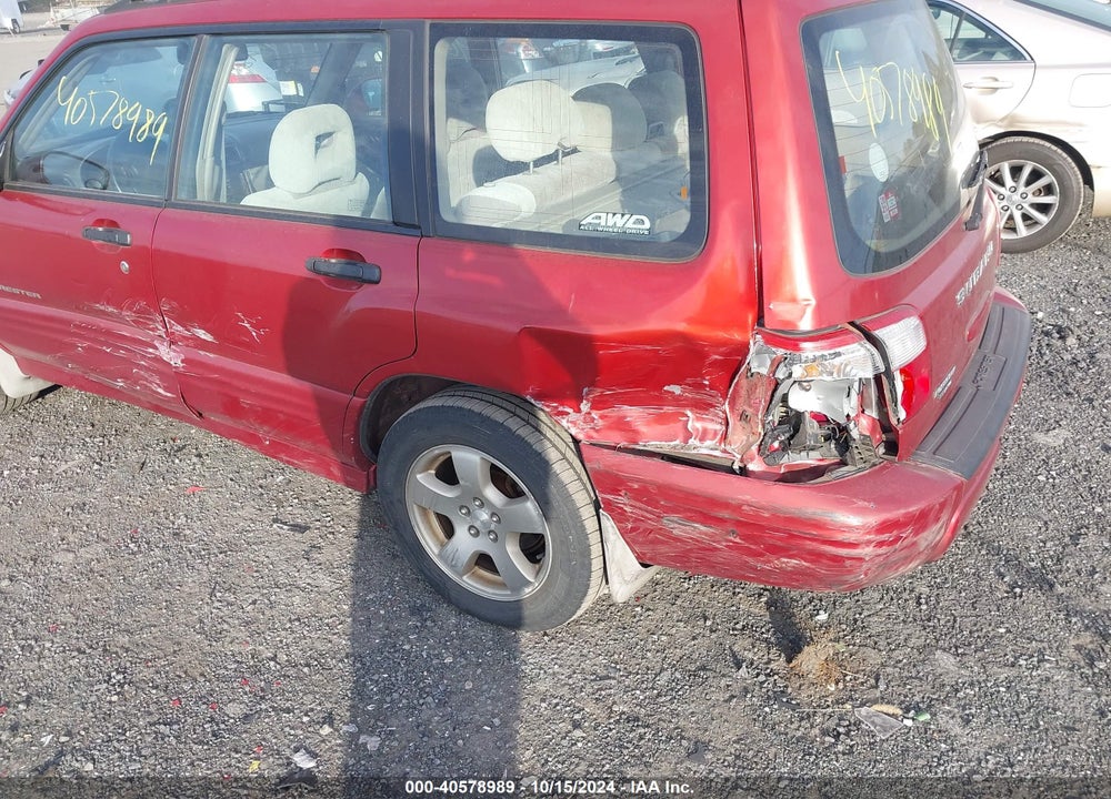 2002 SUBARU FORESTER S VIN: JF1SF656X2H745291