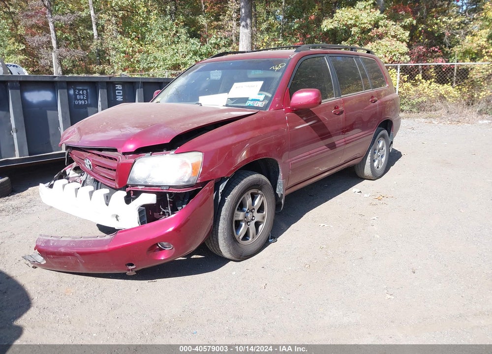 2006 TOYOTA HIGHLANDER V6 VIN: JTEEP21A860153959