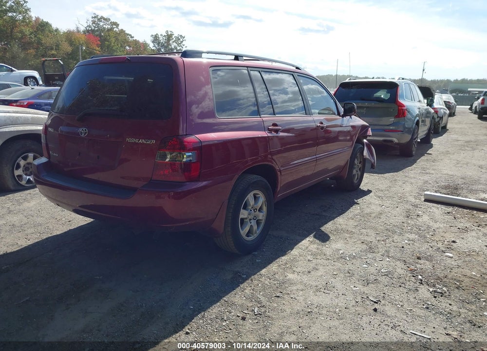 2006 TOYOTA HIGHLANDER V6 VIN: JTEEP21A860153959