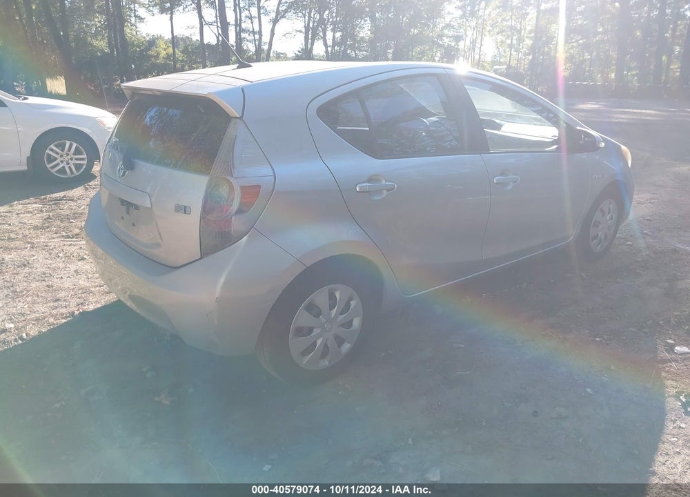 2012 TOYOTA PRIUS C TWO VIN: JTDKDTB34C1018702