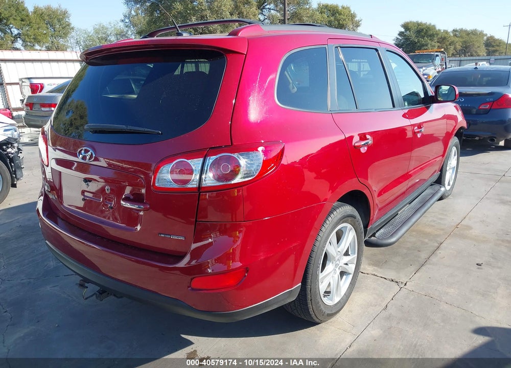 2012 HYUNDAI SANTA FE LIMITED V6 VIN: 5XYZKDAG7CG117660