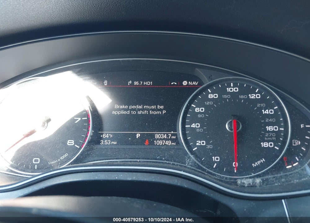 2012 AUDI A7 PREMIUM VIN: WAUYGAFC5CN087632