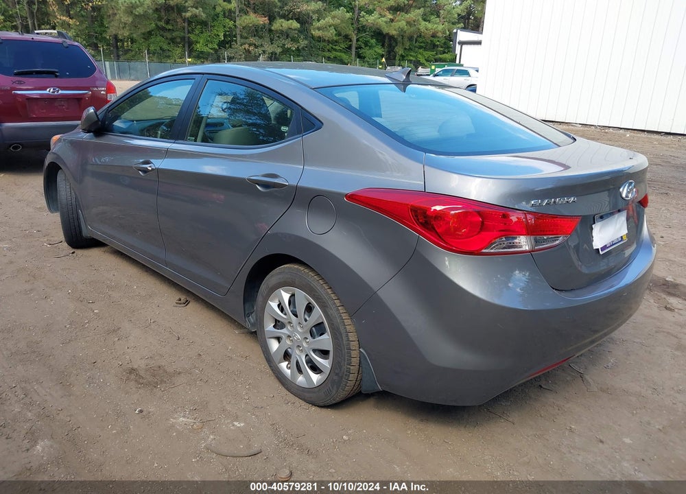 2012 HYUNDAI ELANTRA GLS VIN: 5NPDH4AE9CH096200