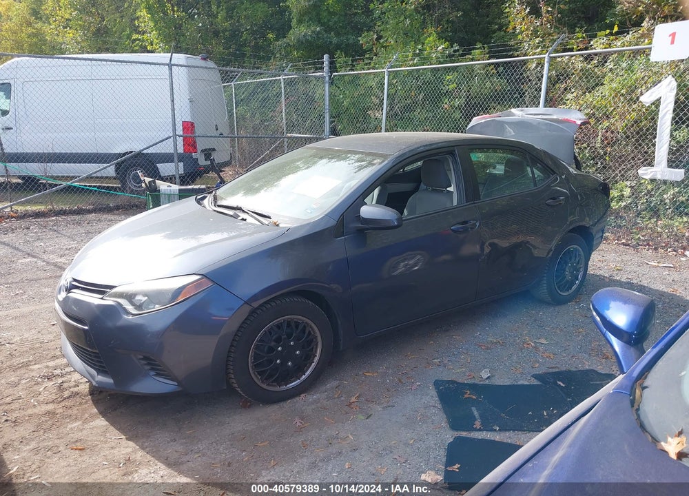 2016 TOYOTA COROLLA LE VIN: 2T1BURHE1GC592087