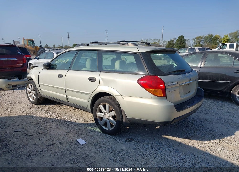 2007 SUBARU OUTBACK 2.5I VIN: 4S4BP61C777321417