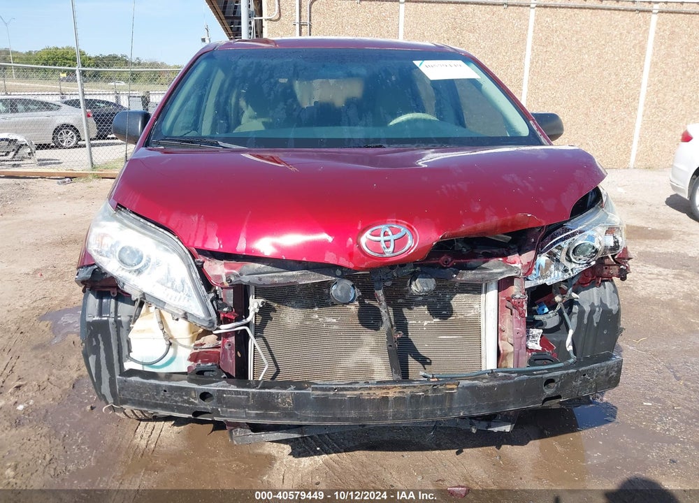 2013 TOYOTA SIENNA L V6 7 PASSENGER VIN: 5TDZK3DC2DS348621