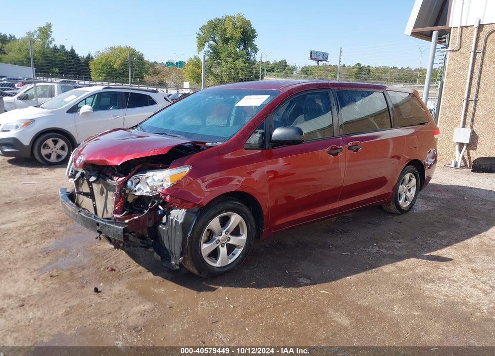 2013 TOYOTA SIENNA L V6 7 PASSENGER VIN: 5TDZK3DC2DS348621