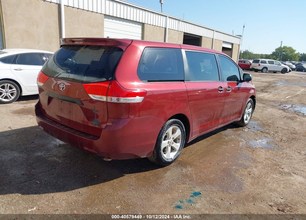 2013 TOYOTA SIENNA L V6 7 PASSENGER VIN: 5TDZK3DC2DS348621