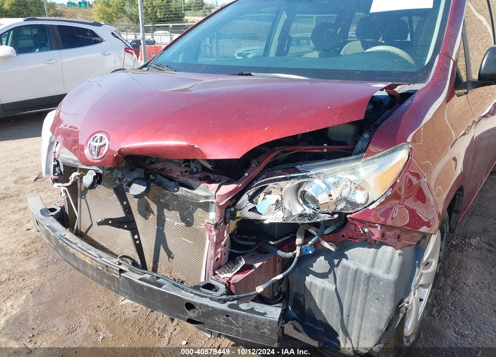 2013 TOYOTA SIENNA L V6 7 PASSENGER VIN: 5TDZK3DC2DS348621