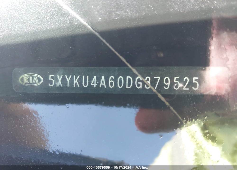 2013 KIA SORENTO EX VIN: 5XYKU4A60DG379525