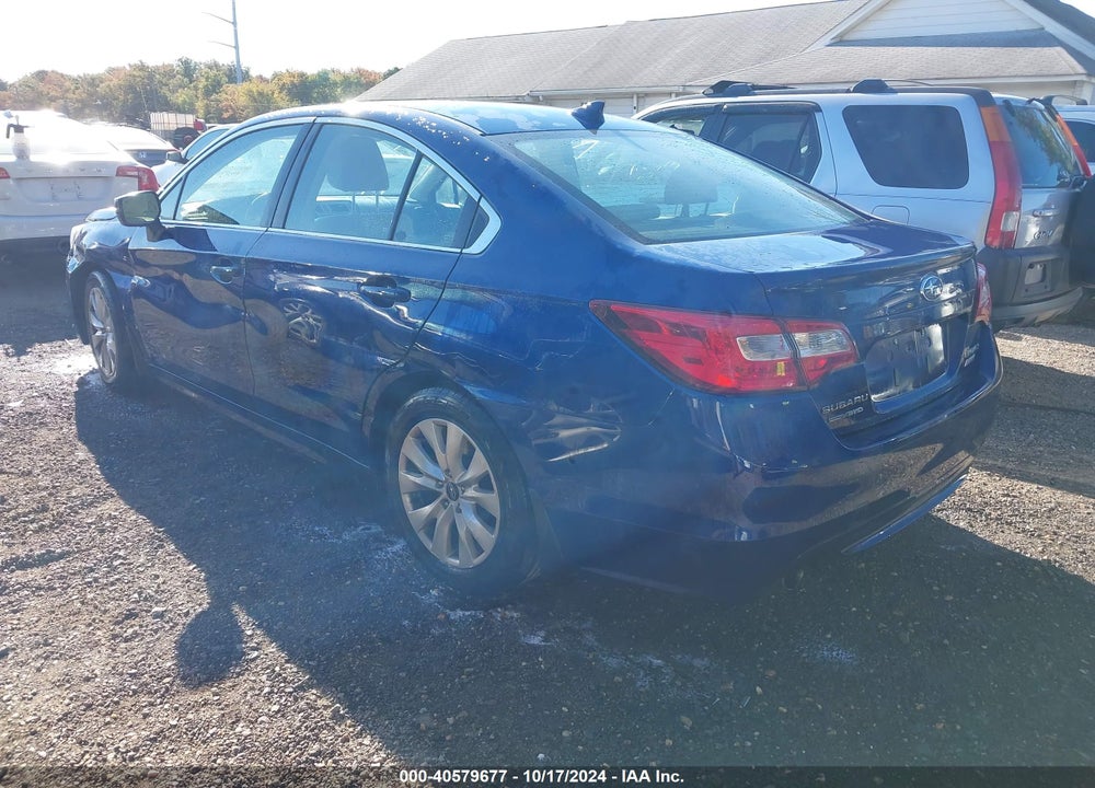 2016 SUBARU LEGACY 2.5I PREMIUM VIN: 4S3BNAC66G3037725