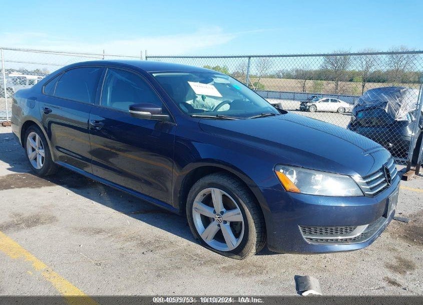 2012 VOLKSWAGEN PASSAT 2.5L S VIN: 1VWAP7A31CC084881