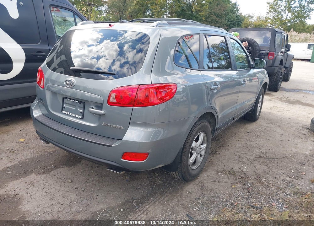 2007 HYUNDAI SANTA FE GLS VIN: 5NMSG13D17H104614