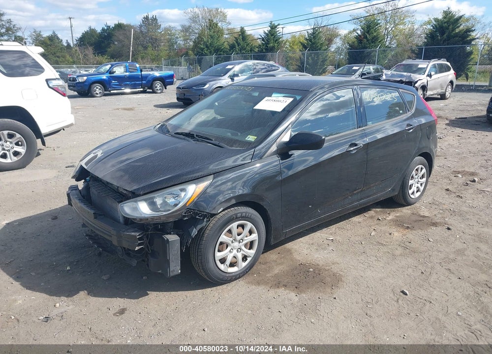 2012 HYUNDAI ACCENT GS VIN: KMHCT5AE6CU012951