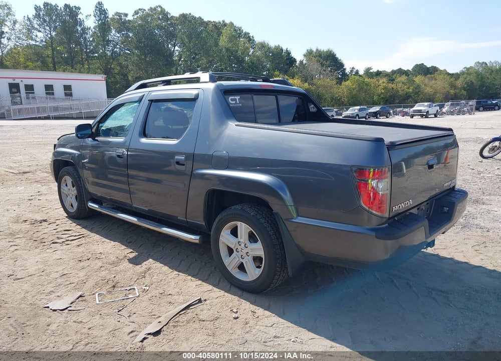 2012 HONDA RIDGELINE RTL VIN: 5FPYK1F54CB003051