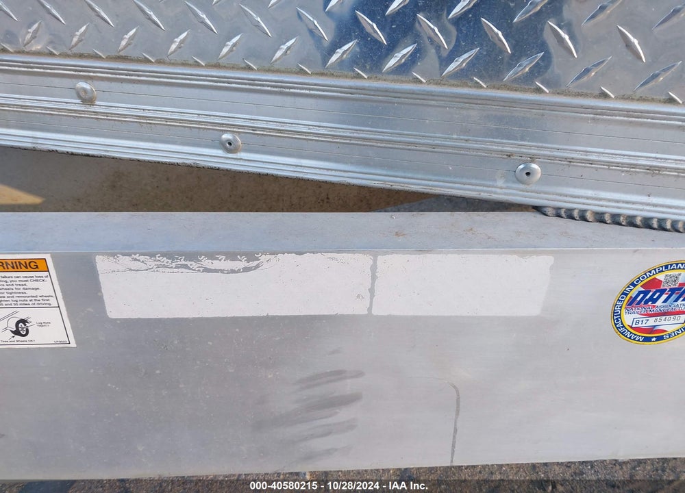 2019 ALCOM LLC SNOW MOBILE TRAILER VIN: 5WFBC182XKW087636