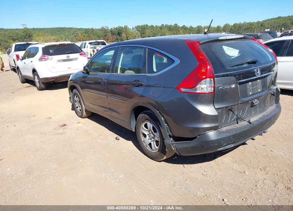 2013 HONDA CR-V LX VIN: 5J6RM3H37DL000667